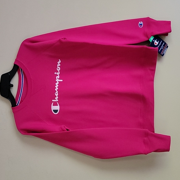 Champion Powerblend Boyfriend Raglan Sweatshirt XS - Picture 3 of 8